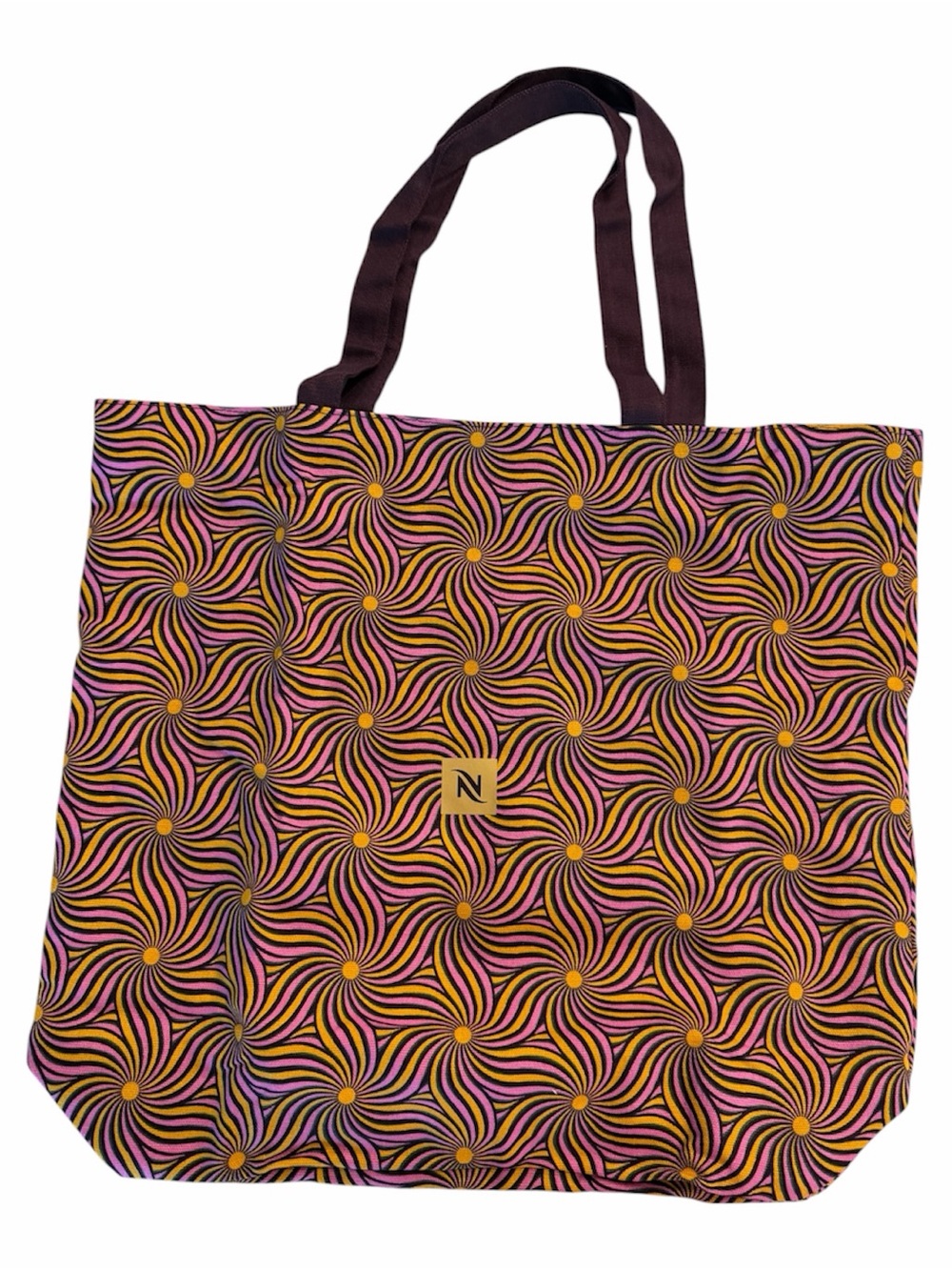 NESPRESSO Reversible TOTE BAG Festive 2025 Limited Edition Purple Holiday Coffee